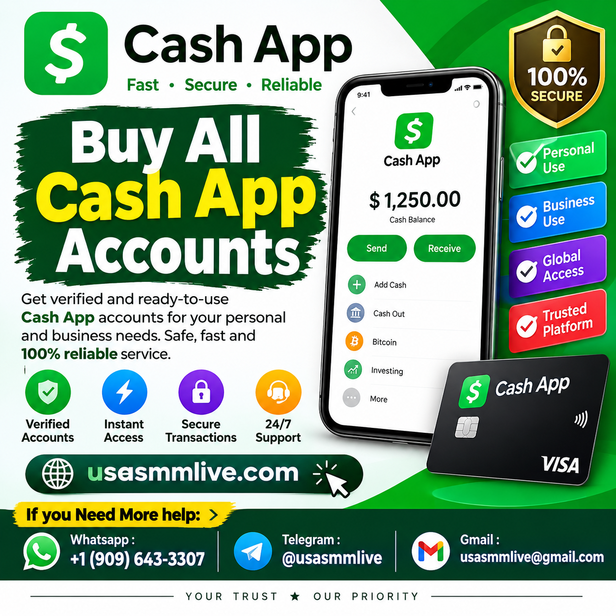 Buy All Cash App Accounts